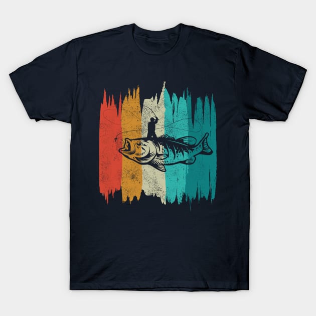 Fishing Design Retro T-Shirt by Lomitasu